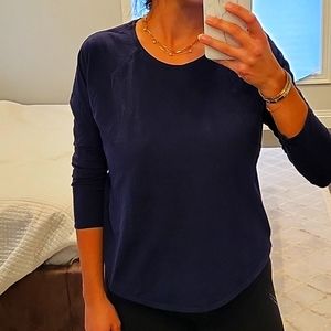 WOMEN'S BRAND NEW CLASSIC NAVY BLUE ZARA T SHIRT SIZE LARGE